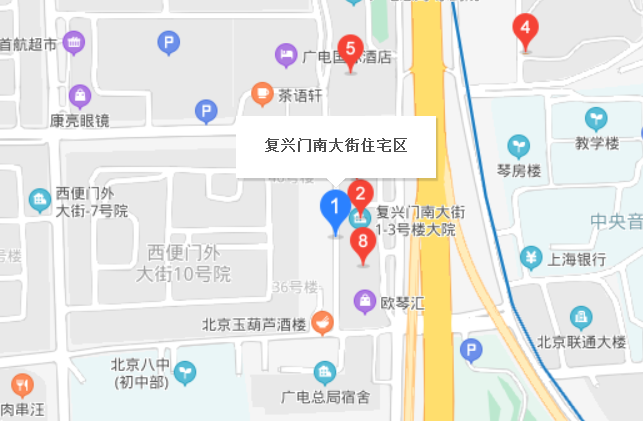 復興門南大街住宅區(qū)